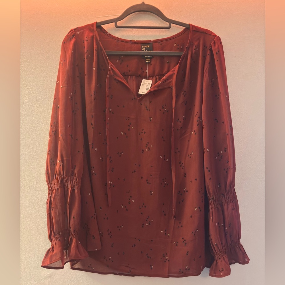 NWT Sheer Blouse